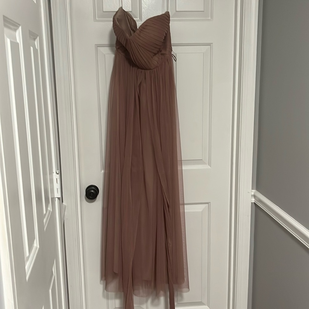 Dusty Lavender Wrap Bridesmaid Dress